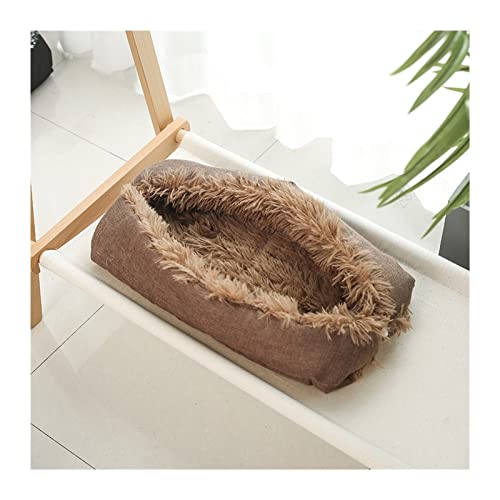 QIUYMGFG Hundebett 2 in 1 superweiches Hundebett, Katzenmatte, Haustierkissen, langes Plüsch, warmes Haus, Hundebett, Hundehütte Katzenbett(2,50x60cm) von QIUYMGFG