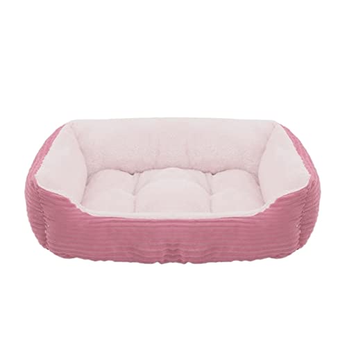 QIUYMGFG Hundebett Bett für Hund, Katze, Zwinger, mittelgroß, klein, Hundesofa, Kissen, Hundebett, Haus, Heimtierbedarf Katzenbett(Cat Dog Bed 06,M (58X45X14CM)) von QIUYMGFG