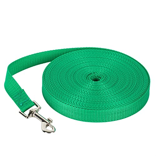 QIUYMGFG Hundeleine Verstellbare Führleine 1.5M 1.8M 3M 4.5M 6M 10M Pet Walking Trainingsleine Katzen Hundegeschirr Halsband Lead Strap(Green,S) von QIUYMGFG