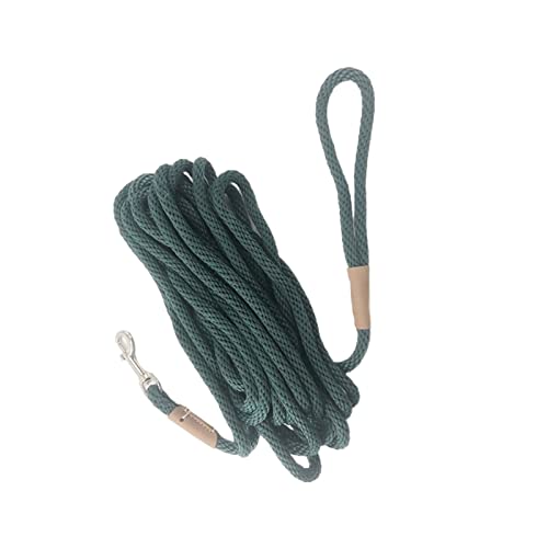 QIUYMGFG Hundeleine Verstellbare Führleine 2m 3m 5m 10m Leash Tracking Line Strapazierfähiges Welpenseil für kleine mittelgroße Hunde(Green,M dima 0.9 10 M) von QIUYMGFG