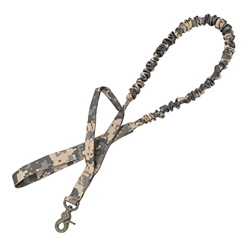 QIUYMGFG Hundeleine Verstellbare Führleine Militärische Hundetrainingsleinen Haustierleine Elastische Leinen Seil Schnellverschluss Hund Taktisch(Camouflage Grey) von QIUYMGFG