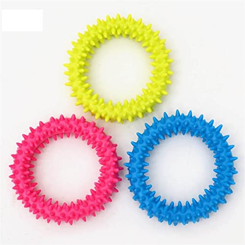 QIUYMGFG Kauspielzeug für Hunde 1PCS Pet Spielzeug Für Kleine Hunde Beißen Hund Spielzeug Zähne Reinigung Kauen Training Spielzeug Heimtierbedarf(Thorn Ring) von QIUYMGFG