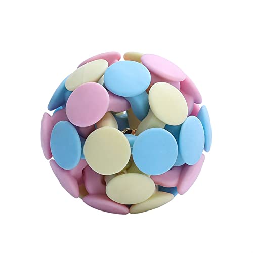 QIUYMGFG Kauspielzeug für Hunde Hundeball für Welpen, Spielzeug für Hunde, Quietschgummi, lustiges Katzenspielzeug für Haustierprodukt Heimtierbedarf(M - 7.5cm) von QIUYMGFG