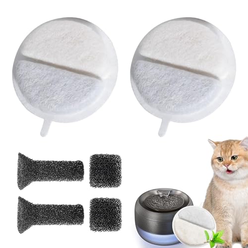 Cat Fountain Sponge Filter 6 Stück Katzenbrunnen Filter Pet Filter Wasserbrunnen Trinkbrunnen Katzen Ersatzfilter Katze Wasser Brunnen Filter Fürtrinkbrunnen Für Katzen Und Hunde von QIWEIS