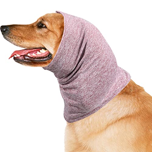 QIYADIN Weiche Haustier-Snoods für Hunde, leise Ohren Muffs Donnerhut für Hund und Katze, beruhigende Hundehaube Lärmschutz, Angstlinderung Kappe für Hund und Katzen (Medium, Rosa) von QIYADIN