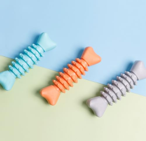 QIZILI 3pcs Haustier-Spielzeug TPR-Material Umweltfreundliches Beißen Widerstandsfähige Zähne Backenzähne Reinigung Hund Zubehör Spielzeug 12,5 cm von QIZILI