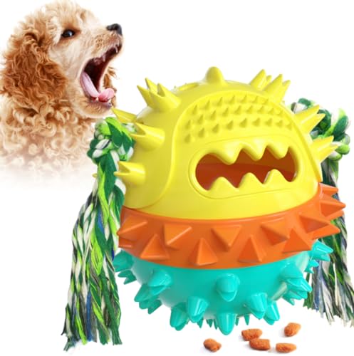 QIZILI Hundebiss Spielzeugball TPR Sprung Skip Ball Vocalizing Haustier Spielzeug 10cm von QIZILI