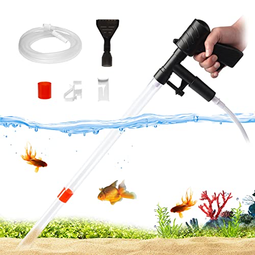 QLIFE Aquarium Tank Kies Reiniger: Aquarium Staubsauger mit Aquarium Wasserwechsler Staubsauger Aquarium Kies Staubsauger Algenkratzer Set für Aquarium Wechsel Wasser Reinigung Sand und Kies von QLIFE