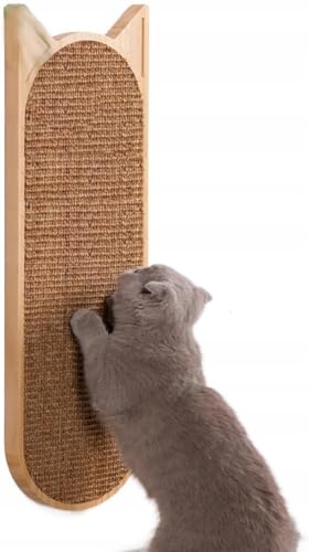 QLS Katzenkratzbaum Kratzmatte für Katzen Horizontal Vertikal Sisal Holz Groß Kratzbaum Katzenkratzer von QLS