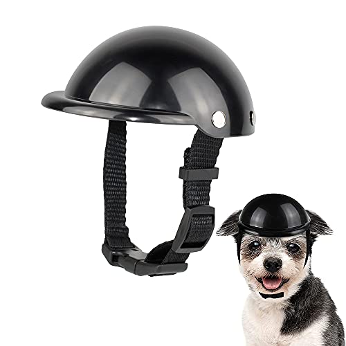 Haustier Einstellbare Helm, Haustierhelm für Hunde, Einstellbar Hund Motorrad Helm, Hundehelm Haustier, Hunde Helm Hundekappe, für Kleine Hunde, Katzen von Srcasy