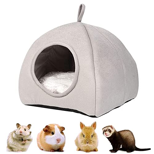 Srcasy Warmes Haustierbett für Hamster, Kleines Haustiernest, Kleintier Haustierhaus, Kleines Haustierbett, Warmes Haustierbett, für Meerschweinchen, Hamster, lgel, Kleine Tiere von Srcasy