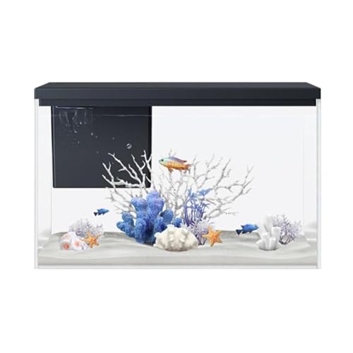 Aquarium, Aquarium, Aquarium-Starter-Kits, Aquarium mit Licht und Pumpe, Zirkulationsfiltrationssystem, quadratisches transparentes Glasaquarium, Heimökologisches Aquascape-Tank von QQNQQ