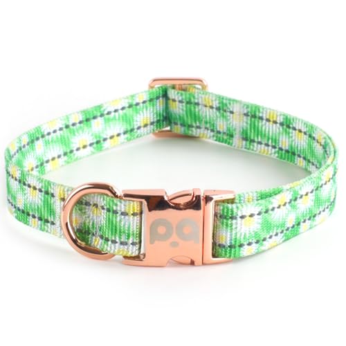 QQPETS Reflektierendes Hundehalsband mit Metallschnalle, verstellbare Nylon-Halsbänder, Geschenk für kleine, mittelgroße und große Jungen, Mädchen, Hunde von QQPETS