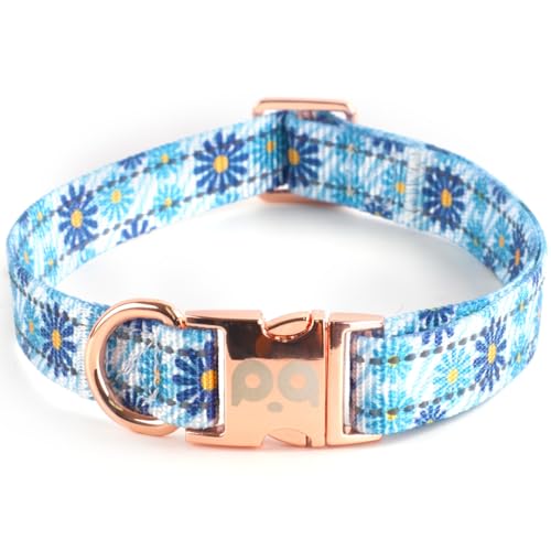 QQPETS Reflektierendes Hundehalsband mit Metallschnalle, verstellbare Nylon-Halsbänder, Geschenk für kleine, mittelgroße und große Jungen, Mädchen, Hunde von QQPETS