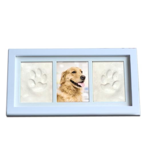 QSLKI Hund oder Katze Gedenkgeschenke, Pet Paw Print Andenken, Harz Haustier Gedenkstein,personalisierte Haustier Grabstein Denkmäler, dauerhafte Haustier Gedenkstätten von QSLKI