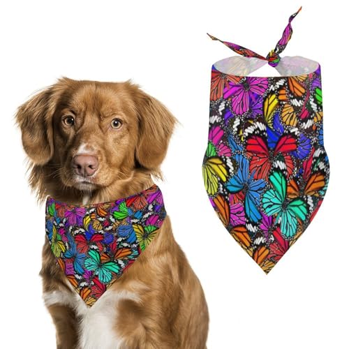 Schöne, bunte Dreieckstücher für Haustiere, Hunde, Halstuch, Halstuch, Halstuch, Halstuch, Halstuch, Halstuch, Halsband für kleine, mittelgroße und große Hunde von QTAVETEND