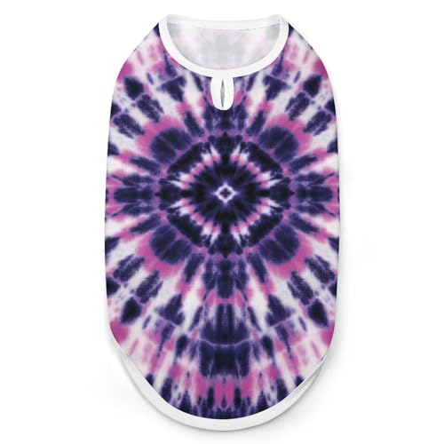 Wasserfarbenes, ärmelloses Tanktop mit Kreiselelementen, ärmelloses Tanktop, atmungsaktives Weste, T-Shirt für kleine Welpen, Größe XXL von QTAVETEND