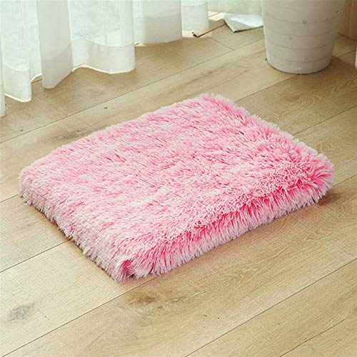 Haustierbetten Superweiches Haustierbett Winter Warmes Schlafbett für Hunde Zwinger Hund Runde Katze Lange Plüschwelpenkissenmatte Tragbares Katzenzubehör (Farbe: Rosa, Größe: XX-Large) Octopus feet von QUEAWOQ