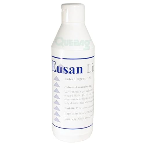 QUEBAg Eusan Linimet Japanisches Pfefferminzöl - Mittel zur Euterpflege Euterhygiene DLG Qualitätssiegel (500 ml - Flasche) von QUEBAg