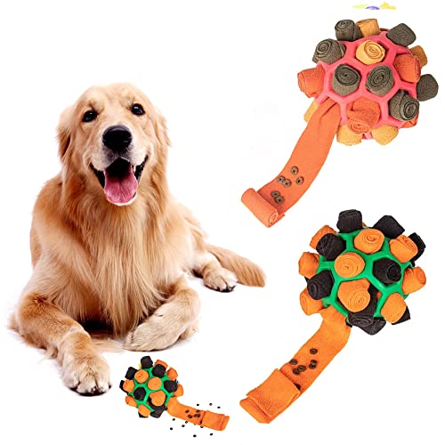 QUVITA Schnüffelball für Kleine und Große Hunde， Schnüffelspielzeug Hund, Interaktives Hundespielzeug für Langeweile, Dog Toys von QUVITA