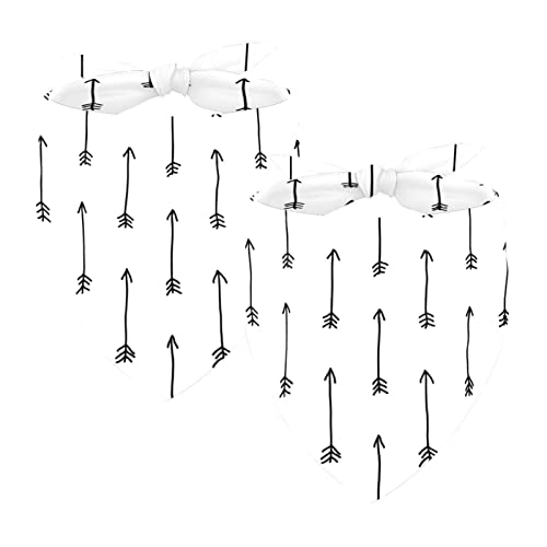 Dreieckstuch für große Hunde, mit Pfeilmuster, atmungsaktiv, 2 Stück von QWEKJDNFG