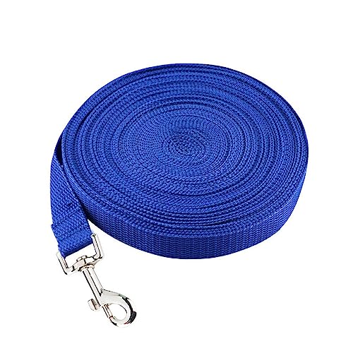 AISHANBAIHUODIAN Einfache Hundeleine, robuste Nylon-Welpenleine, passend for kleine, mittelgroße und große Hunde, Spaziergänge, Training, Camping, Hinterhof, Accesorios, Hundekette (Color : Blue, SI von QWERTYUI