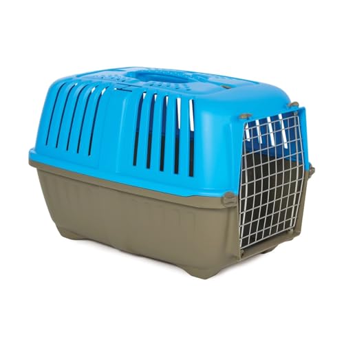 AISHANBAIHUODIAN Fit for Pets Spree Hartschalen-Haustierhütten, 24 Zoll, 2-türige Häuser, Zwinger for Hunde und Katzen (Color : Blue Gray, Size : 24 in) von QWERTYUI