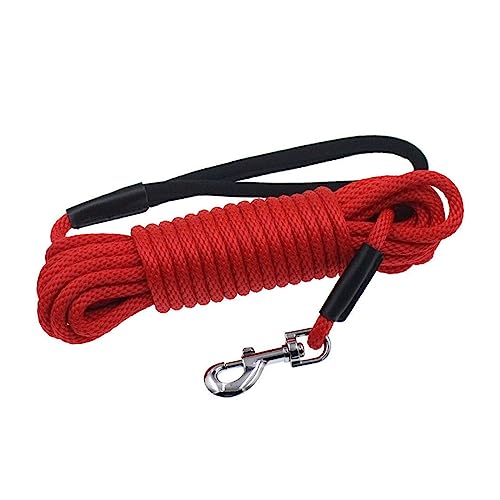 AISHANBAIHUODIAN Lange Leine for Hunde (Color : Red, Size : 10mmX15m) von QWERTYUI