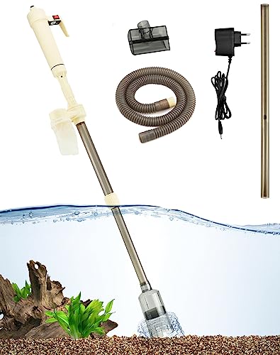 QWORK® Aquarium kiesreiniger kit, mulmsauger Aquarium, Aquarium reinigungsset, für wasserwechsel und filterkiesreinigung von QWORK
