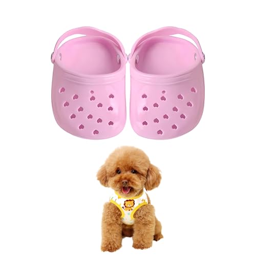 Qaziuy Hundesandalen,Welpenschuhe Hunde Crocs Haustier-Sandalen für Kleine Mittlere Hunde,Schöne Schuhe für Hunde zum Fotografieren,Hundeschuhe für den Sommer von Qaziuy