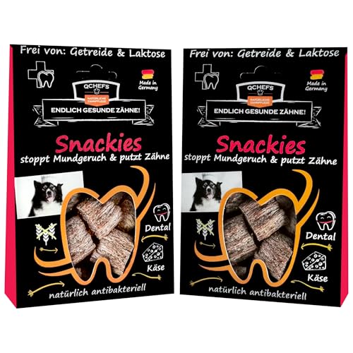 QCHEFS SNACKIES Leckerlis bei Mundgeruch (2er Pack) (2er Pack) von Qchefs