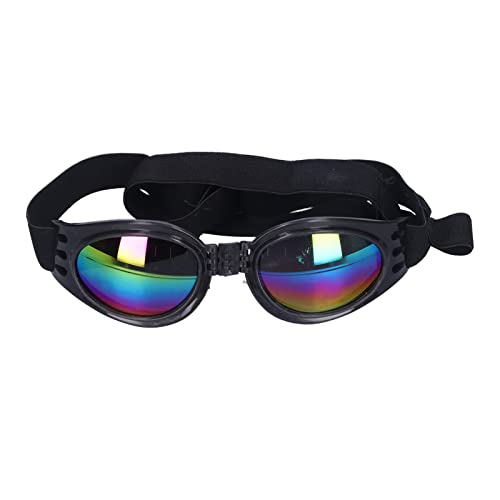 Qcwwy Haustier-Hunde-Sonnenbrille, Faltbare Sommer-Hunde-UV-Schutzbrille, Outdoor-Hundebrille, Niedliche Lustige Hunde-Sonnenbrille, Foto-Requisiten für Mittelgroße und Große Hunde von Qcwwy