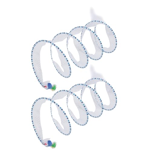 Haustiertunnel, Zusammenklappbarer Haustierröhrentunnel, Katzenspieltunnel, Spielzeug, S-förmiges Design, Elastisches Netz, Katzenspieltunnel, Interaktives Spielzeug, Weiches, von Qcwwy