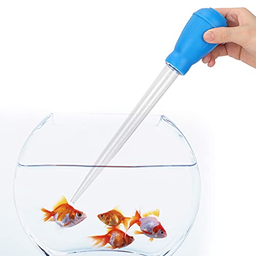 Qcwwy Mini-Wasserwechsler, Effiziente Saug-Aquarium-Reinigungspumpe für Büro-Mini-Aquarien – Nitrifizierende Bakterien, Geeignet für Flüssige Futtermittel mit Kleinen Körnern (Blue) von Qcwwy