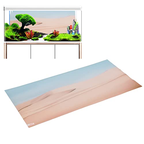 Qcwwy 3D Effekte Aquarium Dekoration Bild PVC Selbstklebendes Poster Sonnenschein WüSte Muster Aquarium Aufkleber Aquarium ZubehöR MöBelbeine MöBelbein (#1) von Qcwwy