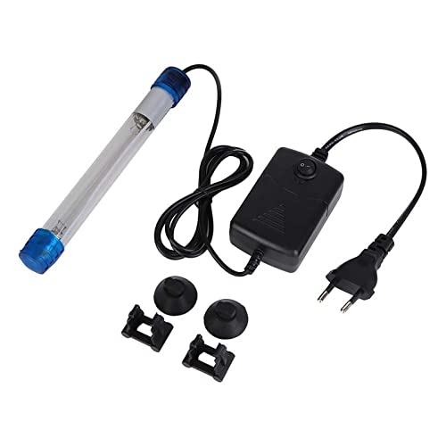 Qcwwy Aquarium Clean Light, Aquarium UV-Sterilisator Tauchbare UV-Licht-Algen-Bakterien-Tötungslampe wasserdichte Saubere Lampe Aquarium-Licht Wassersaubere Klare Lampe für Aquarien (5W) von Qcwwy