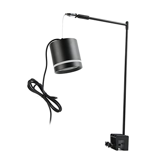 Qcwwy Aquarium-Gras-Zylinder-Lampe, Simuliert Tageslicht-Aquarium-Licht Vollspektrum-Aquarium-Licht-Aquarium-Kronleuchter-Vollspektrum-C0B-Aquarium-Lichter von Qcwwy