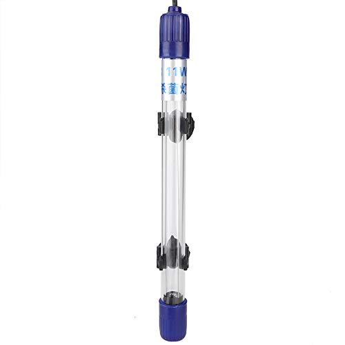 Qcwwy Aquarium-Reinigungslicht, Mini-UV-Desinfektionsmittel, Unterwasser-Algenentfernung, Tauchfähiges LED-Licht, wasserdichte Reinigungslampe für Teich, Innenpool, EU-Stecker, 220 V von Qcwwy