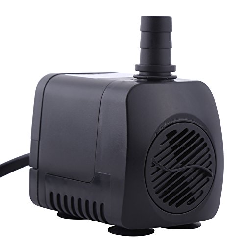 Qcwwy Aquarium-Wasserpumpe, 220 V, 15 W, 800 L/h, Kunststoff-Brunnen-Luft-Aquarium-Wasser-Tauchpumpe von Qcwwy