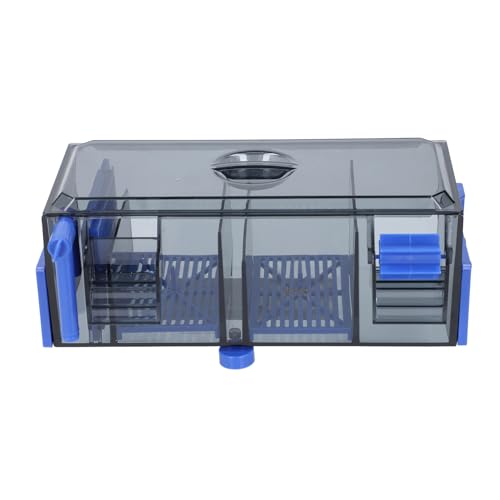 Qcwwy Aquariumfilter, Tropffließfilter, Aquarium-Filtrationsset mit Doppelseitiger Aufhängung, Platzsparender Aquarium-Innenfilter, Verstellbarer Fließwasserfilter für Aquarien von Qcwwy