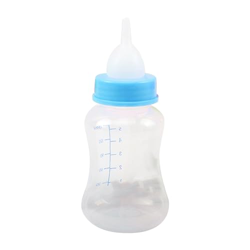 Qcwwy Babyflaschenset für Haustiere, Flasche für Welpen 150 ml, Fläschchen-Set für Neugeborene, Milchfutter für Welpen mit 4 Ersatznippeln für Neugeborene von Qcwwy