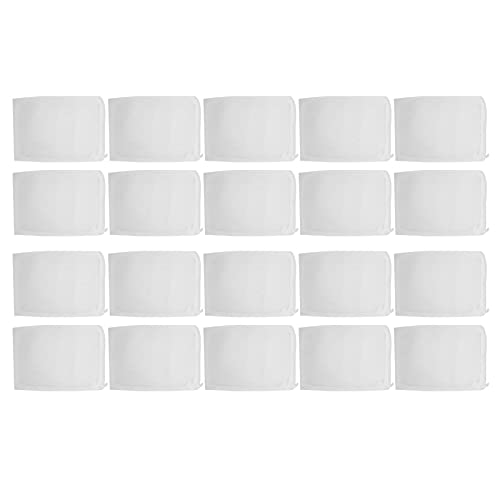 Qcwwy Filterzubehör Medienbeutel 7,5 X 5,7 Zoll Nylonnetz Wiederverwendbare Filterbeutel für Fische 20 Stück Aquariumfilter für Fische Aquariumpumpen Filter (20PCS) von Qcwwy