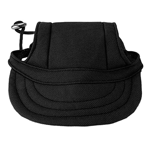 Qcwwy Hunde-Baseballmütze, Hunde-Baseballmütze, Sonnenschutz, Bequem, Verstellbar, Haustier-Sportmütze mit Ohrlöchern für Kleine Hunde, Täglicher Sonnenschutz (Black) von Qcwwy