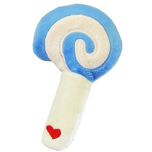 Qcwwy Lollipop Haustier-Plüschspielzeug, Schützt die Zahngesundheit, Hunde-Plüschspielzeug, Lollipop-Form-Design, Interaktives Hundespielzeug, Lindert Langeweile, Bissfestes (Blau) von Qcwwy