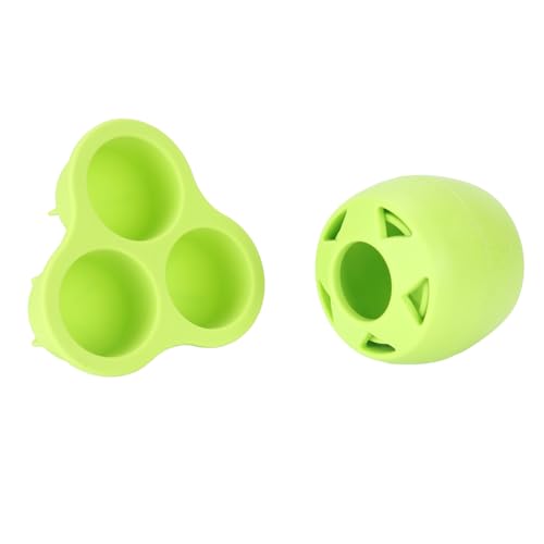 Qcwwy Pet Leaky Food Ball, Interaktives Hundespielzeug aus Bissfestem Gummi für Mittelgroße und Kleine Hunde, Hilft bei der Reinigung der Zähne, Reduziert Ängste, Ideal für das von Qcwwy