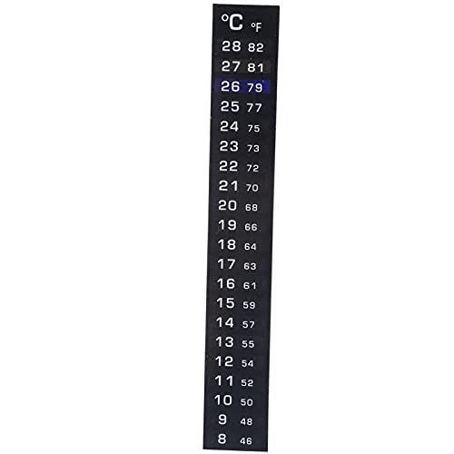 Qcwwy Thermometerstreifen Zum Aufkleben, Digitalanzeige, Aquarium-Thermometer-Aufkleber, Selbstklebender Temperaturmessstreifen, Digitale Temperaturanzeige für Aquarien von Qcwwy