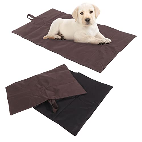 Qcwwy Tragbare Haustier-Matte, wasserdichte Camping-Reise-Haustier-Matte, Faltbare, Waschbare Outdoor-Hunde-Isomatte für Camping-Reisen für Hunde, Katzen von Qcwwy