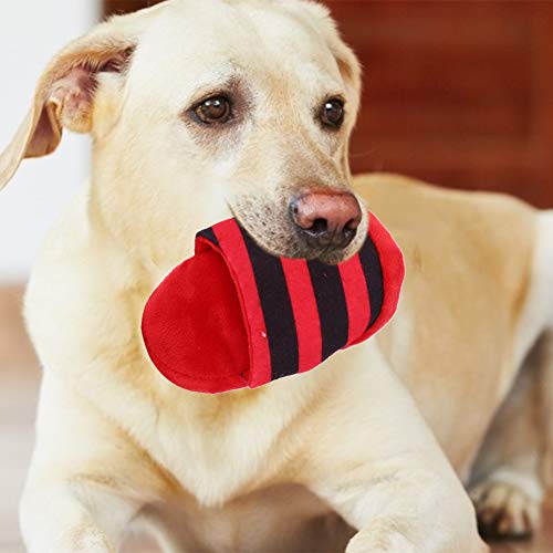 Qcwwy Zahnreinigungsspielzeug für Hunde mit 3 Plüsch-Pantoffel-Geräuschen, Interaktives Spielzeug, Reinigt Effektiv die Zähne, Lindert Druck, Geeignet für Hunde, Blau/rot/gelb von Qcwwy