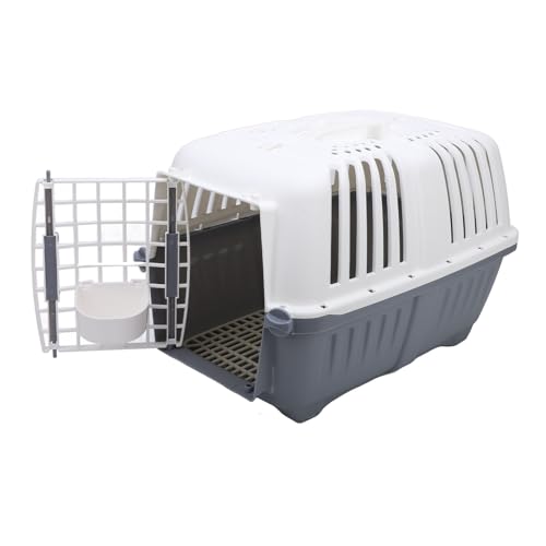 Tragbare Transportbox für Katzen und Hunde, Leichte, Atmungsaktive, Belüftete Reisebox, Ideal Zum Spazierengehen und Camping, 18,5 X 12,2 X 12,6 Zoll, Bequem und Praktisch für von Qcwwy