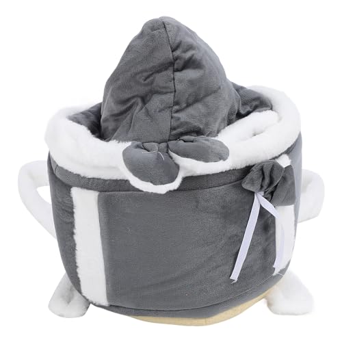 Weicher Flanell-Stoff, Breiter Riemen, Doppelte Einstecktasche, Multifunktionale Haustier-Fronttrage, Hält die Katze Im Freien Warm (Grey) von Qcwwy